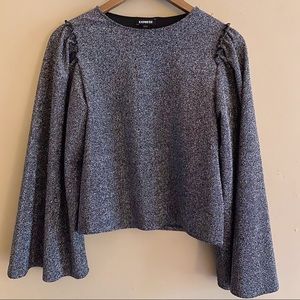 Sparkle Bell Sleeve top